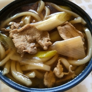 めんつゆで簡単！肉うどん♪